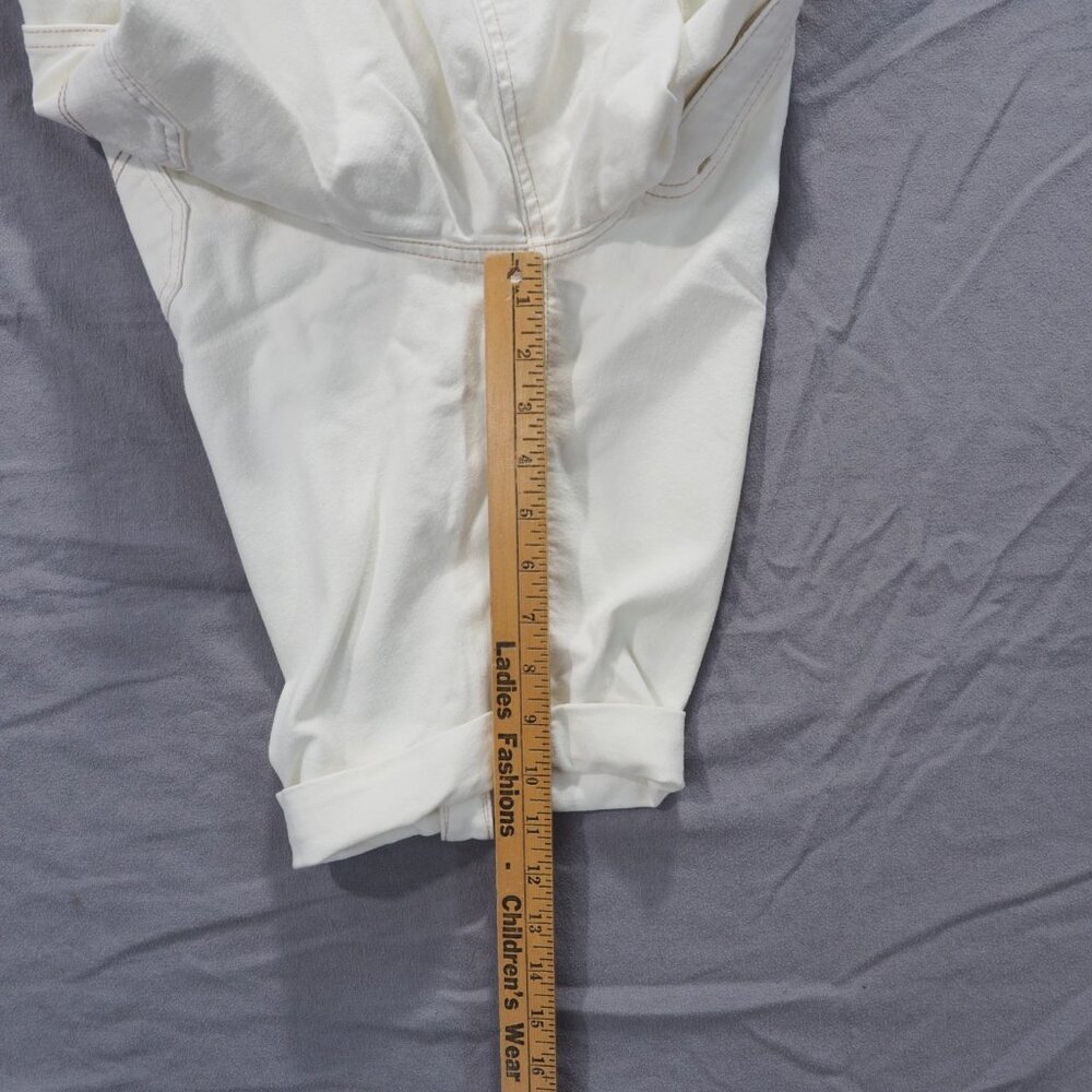 Carhartt Shorts Womens White 10 Bermuda Stretch Work Street Utility WB076 ANW - Picture 6 of 10